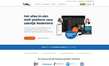 Schermafbeelding van voipzeker.nl