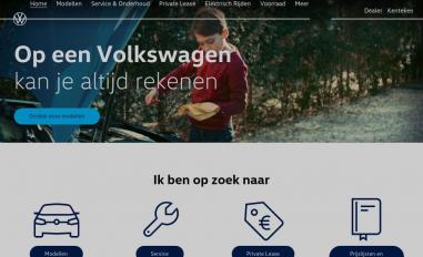 Schermafbeelding van volkswagen.nl