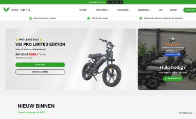 Schermafbeelding van voltbikes.nl