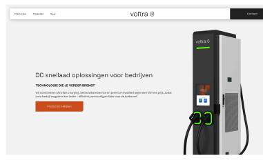 Schermafbeelding van voltracharging.com