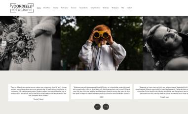 Schermafbeelding van voorbeeldfotografie.nl