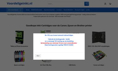 Schermafbeelding van voordeligeinkt.nl