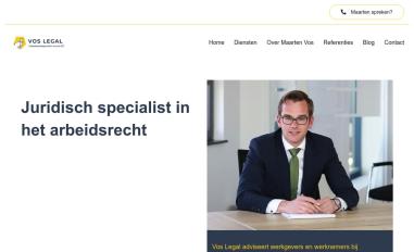 Schermafbeelding van voslegal.nl