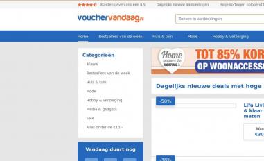 Schermafbeelding van vouchervandaag.nl