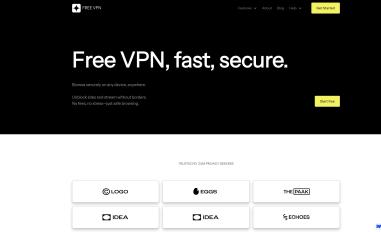 Schermafbeelding van vpnfree.webflow.io