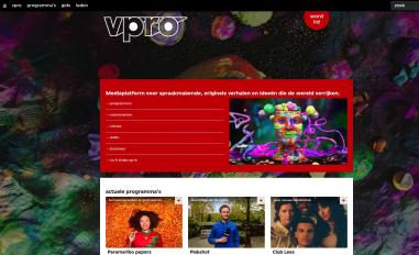 Schermafbeelding van vpro.nl