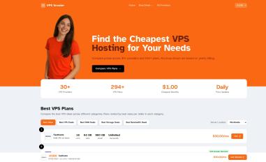 Schermafbeelding van vpsscouter.com