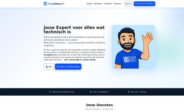 Schermafbeelding van vraagharry.nl