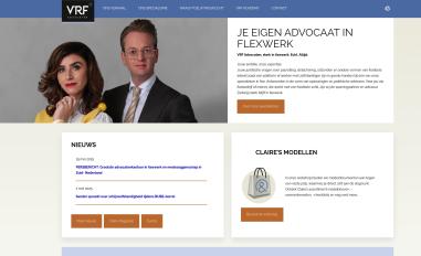 Schermafbeelding van vrfadvocaten.nl