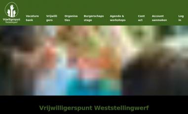 Schermafbeelding van vrijwilligerspuntweststellingwerf.nl