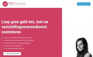 Schermafbeelding van vsospecialist.nl
