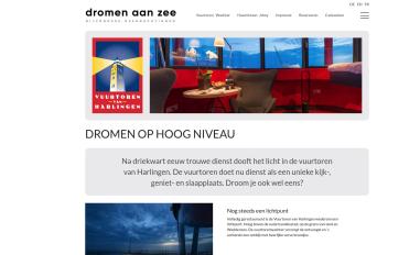 Schermafbeelding van vuurtoren-harlingen.nl