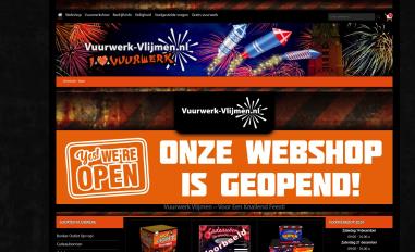 Schermafbeelding van vuurwerkvlijmen.nl