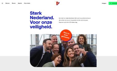 Schermafbeelding van vvd.nl