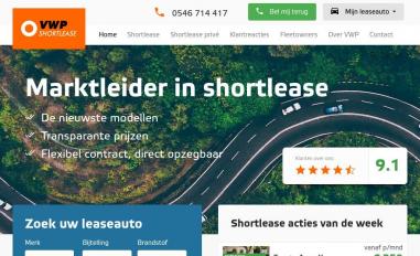 Schermafbeelding van vwpshortlease.nl