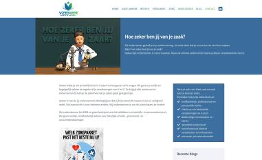 Schermafbeelding van vzeker.nl