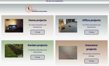 Schermafbeelding van vzsolutions.nl