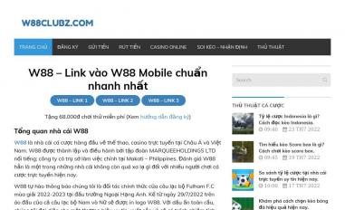 Schermafbeelding van w88clubz.com