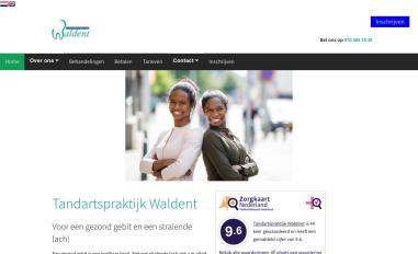 Schermafbeelding van waldent.nl