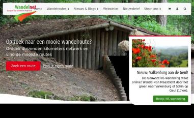 Schermafbeelding van wandelnet.nl