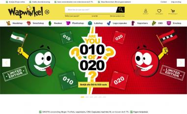 Schermafbeelding van wapwinkel.nl