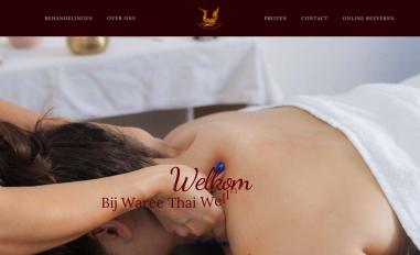 Schermafbeelding van wareethaimassage.nl