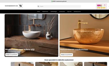 Schermafbeelding van waskommenshop.com