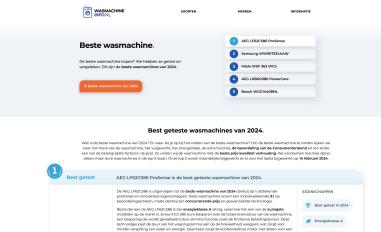 Schermafbeelding van wasmachine-info.nl