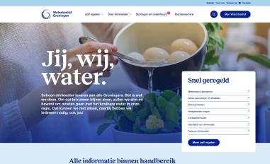Schermafbeelding van waterbedrijfgroningen.nl