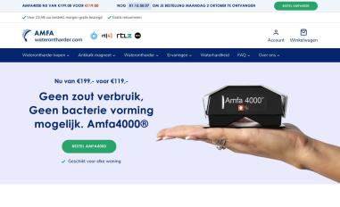 Schermafbeelding van waterontharder.com