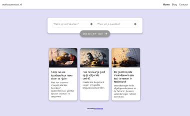 Schermafbeelding van watkosteentaxi.nl