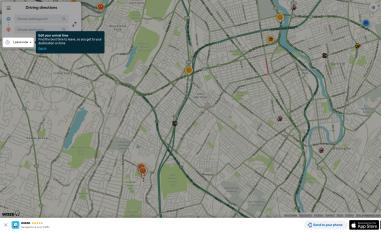 Schermafbeelding van waze.com