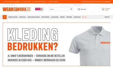 Schermafbeelding van wear2work.be