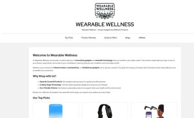 Schermafbeelding van wearablewellnessshop.com