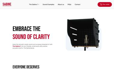Schermafbeelding van wearesabine.com