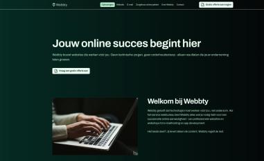 Schermafbeelding van webbty.nl