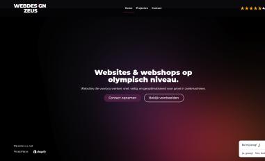 Schermafbeelding van webdesignzeus.com