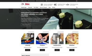 Schermafbeelding van webermarking.nl