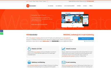 Schermafbeelding van webgenerator.nl