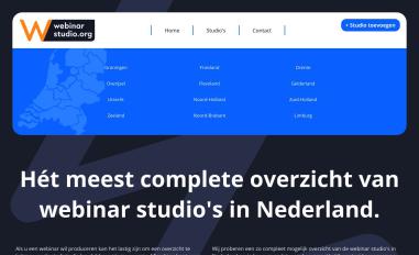 Schermafbeelding van webinarstudio.org