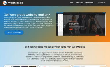 Schermafbeelding van webmakkie.nl