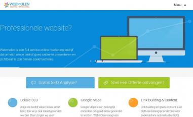 Schermafbeelding van webmolen.com