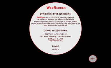 Schermafbeelding van webredder.nl