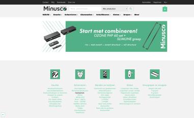 Schermafbeelding van webshop.minusco-benelux.com