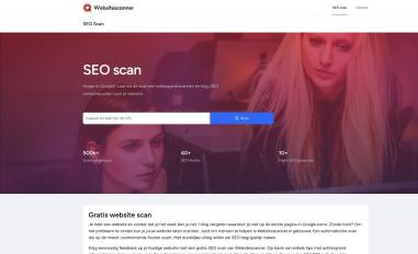 Schermafbeelding van websitescanner.nl