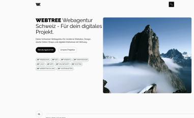 Schermafbeelding van webtree.ch