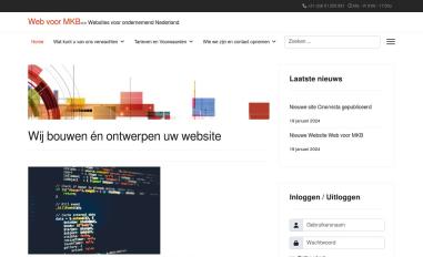Schermafbeelding van webvoormkb.nl
