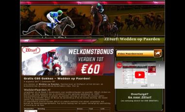 Schermafbeelding van weddenpaarden.nl