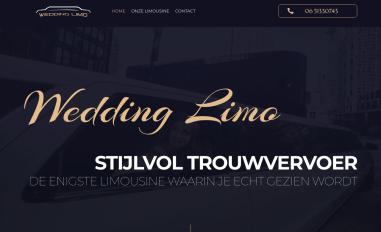Schermafbeelding van weddinglimo.nl
