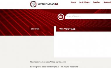 Schermafbeelding van wedkompas.nl